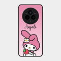 Pink Bunny Glass Case Cover For Realme 14 Pro Plus 5G