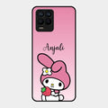 Pink Bunny Glass Case Cover For Realme 8 Pro