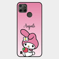 Pink Bunny Glass Case Cover For Realme C25Y