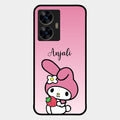 Pink Bunny Glass Case Cover For Realme C55