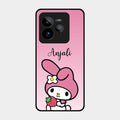 Pink Bunny Glass Case Cover For Realme Gt 7 Pro