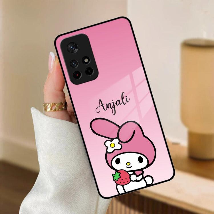 Pink Bunny Glass Case Cover For Redmi/Xiaomi - ShopOnCliQ