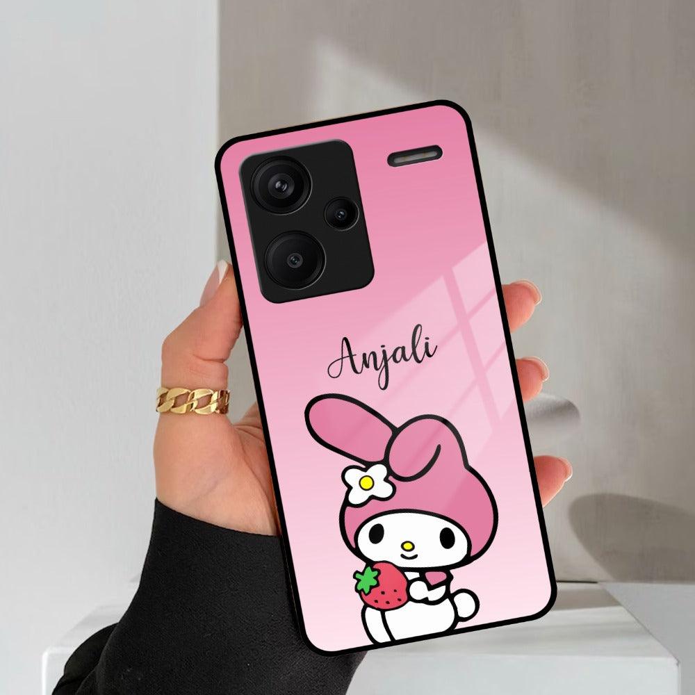 Pink Bunny Glass Case Cover For Redmi/Xiaomi - ShopOnCliQ