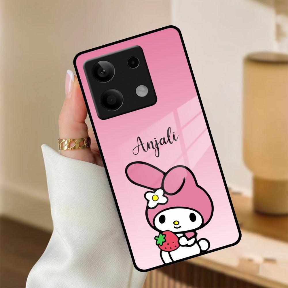 Pink Bunny Glass Case Cover For Redmi/Xiaomi - ShopOnCliQ