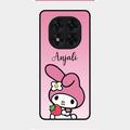 Pink Bunny Glass Case Cover For Redmi Note 14 Pro 5G
