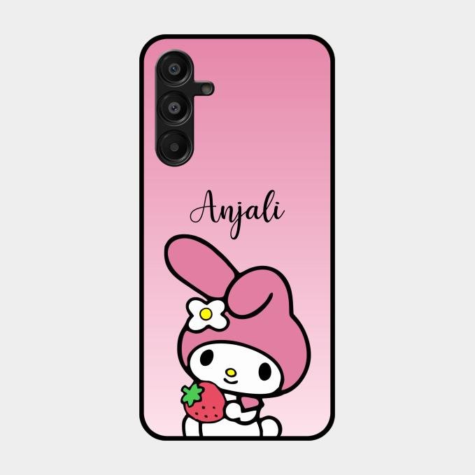Pink Bunny Glass Case Cover For Samsung Galaxy A16 5G