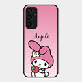 Pink Bunny Glass Case Cover For Samsung Galaxy A25 5G