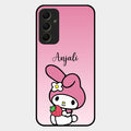 Pink Bunny Glass Case Cover For Samsung Galaxy A34 5G