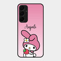 Pink Bunny Glass Case Cover For Samsung Galaxy A35 5G