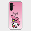 Pink Bunny Glass Case Cover For Samsung Galaxy A36 5G