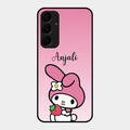Pink Bunny Glass Case Cover For Samsung Galaxy A55 5G