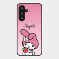 Pink Bunny Glass Case Cover For Samsung Galaxy F56 5G