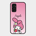 Pink Bunny Glass Case Cover For Samsung Galaxy M14 5G