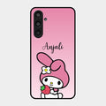 Pink Bunny Glass Case Cover For Samsung Galaxy M35 5G