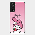 Pink Bunny Glass Case Cover For Samsung Galaxy S21 Fe 5G