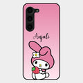 Pink Bunny Glass Case Cover For Samsung Galaxy S23 Plus 5G