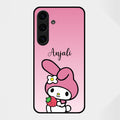Pink Bunny Glass Case Cover For Samsung Galaxy S25 FE 5G
