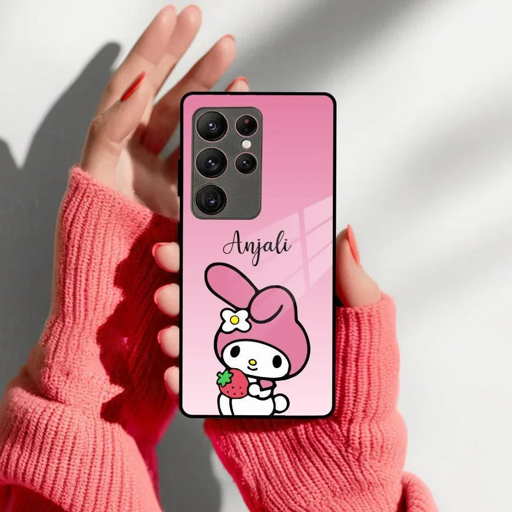 Pink Bunny Glass Case Cover For Samsung - ShopOnCliQ