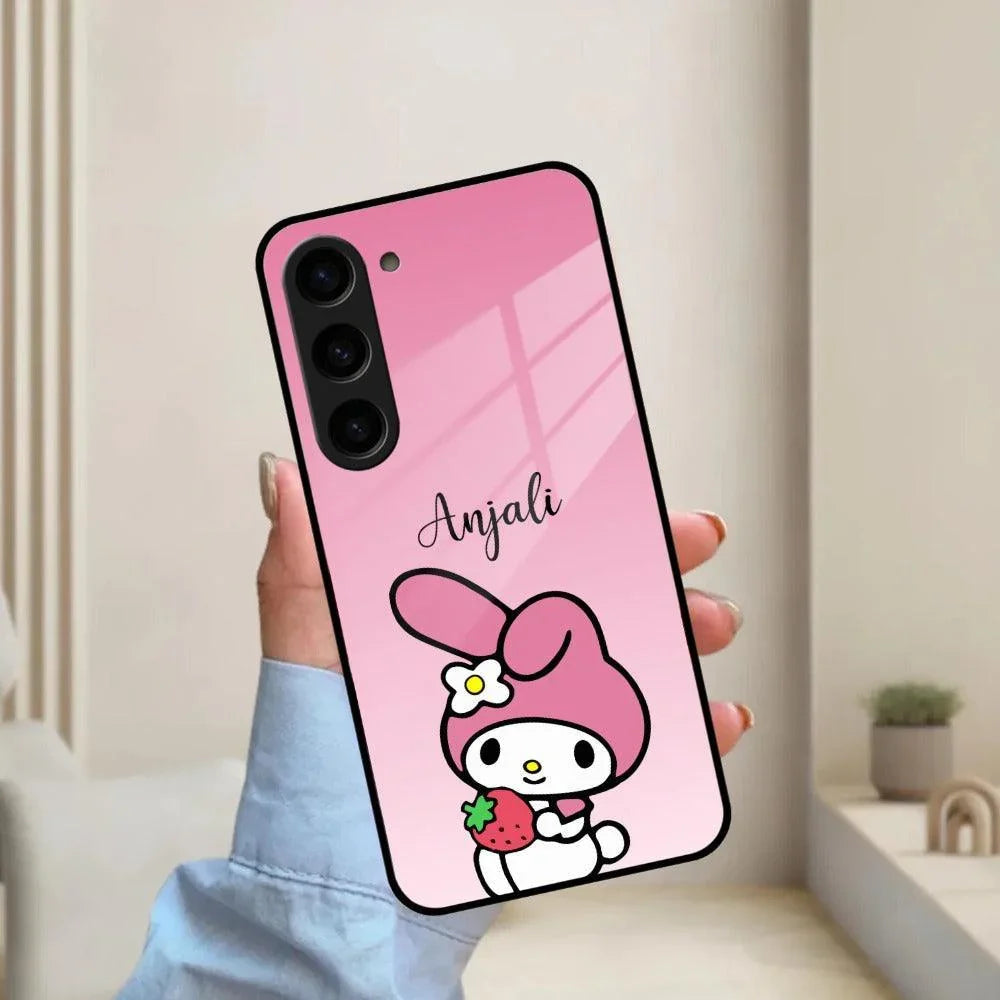 Pink Bunny Glass Case Cover For Samsung - ShopOnCliQ