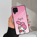 Pink Bunny Glass Case Cover For Samsung Galaxy M42 5G