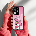 Pink Bunny Glass Case Cover For Vivo - ShopOnCliQ