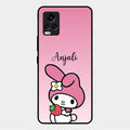 Pink Bunny Glass Case Cover For Vivo V20 Pro 5G