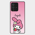 Pink Bunny Glass Case Cover For Vivo V23 Pro 5G