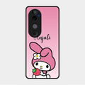 Pink Bunny Glass Case Cover For Vivo V40 Pro 5G