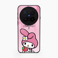 Pink Bunny Glass Case Cover For Vivo X300 Pro 5G