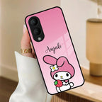 Pink Bunny Glass Case Cover For iQOO - ShopOnCliQ