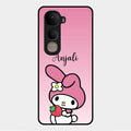 Pink Bunny Glass Case Cover For Vivo Y400 5G