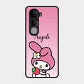 Pink Bunny Glass Case Cover For Vivo Y400 Pro 5G