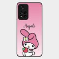 Pink Bunny Glass Case Cover For Xiaomi 11I 5G