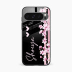 Pink Floral Customize Glass Case Cover For Google Pixel 10 Pro XL