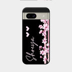 Pink Floral Customize Glass Case Cover For Google Pixel 8A 5G