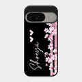 Pink Floral Customize Glass Case Cover For Google Pixel 9 5G