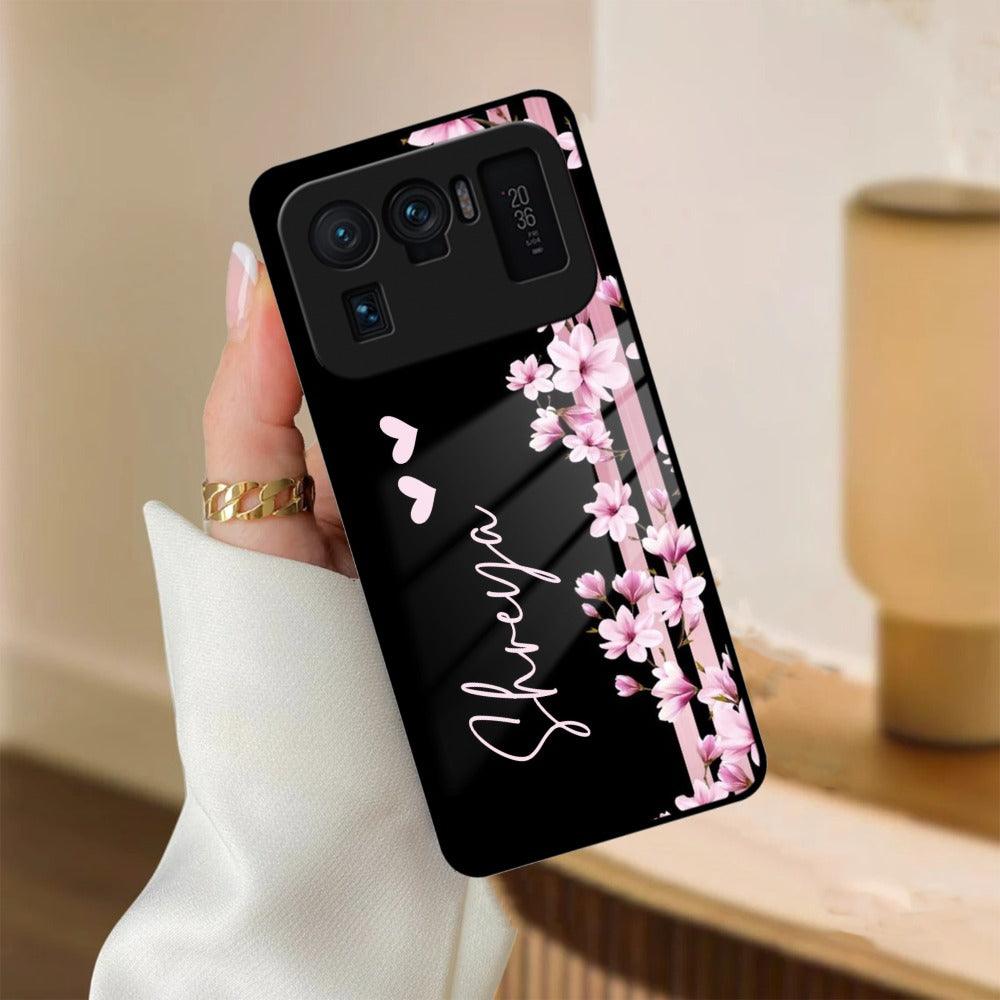 Pink Floral Customize Glass Case Cover For Redmi/Xiaomi - ShopOnCliQ