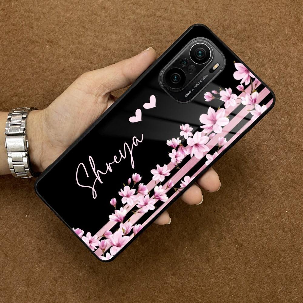 Pink Floral Customize Glass Case Cover For Redmi/Xiaomi - ShopOnCliQ