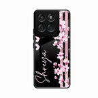 Pink Floral Customize Glass Case Cover For Motorola Edge 60 Fusion 5G