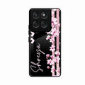Pink Floral Customize Glass Case Cover For Motorola Edge 60 Stylus 5G