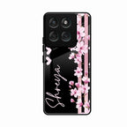 Pink Floral Customize Glass Case Cover For Motorola Edge 60 Stylus 5G