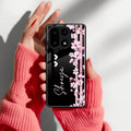 Pink Floral Customize Glass Case Cover For OnePlus 15 5G