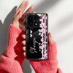 Pink Floral Customize Glass Case Cover For OnePlus 15 5G