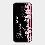 Pink Floral Customize Glass Case Cover For Oneplus 7 Pro
