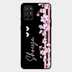 Pink Floral Customize Glass Case Cover For Oneplus 8T