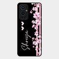 Pink Floral Customize Glass Case Cover For Oneplus 9 Pro 5G
