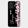 Pink Floral Customize Glass Case Cover For Oneplus Nord Ce 2 Lite 5G