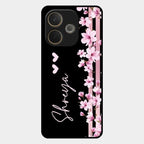 Pink Floral Customize Glass Case Cover For Oppo A5 Pro 5G