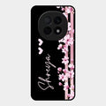 Pink Floral Customize Glass Case Cover For Oppo F29 Pro 5G