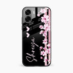 Pink Floral Customize Glass Case Cover For Oppo K14x 5G